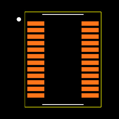 MAX11633EEG+ Footprint