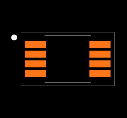 MAX11645EUA+ Footprint