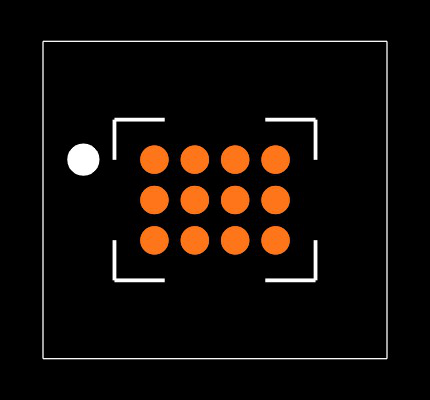 MAX11647EWC+T Footprint