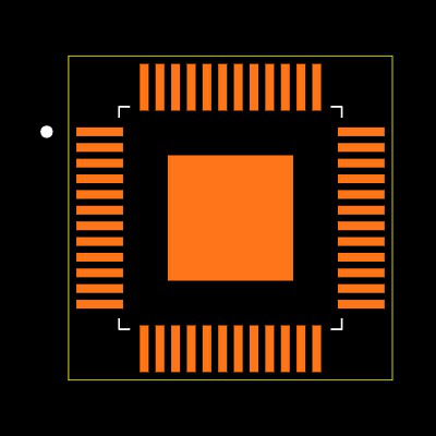 MAX1182ECM+D Footprint