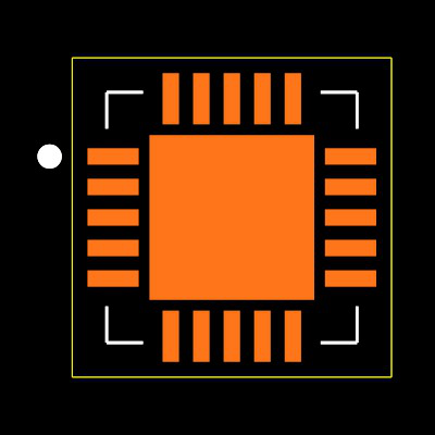 MAX11900ETP+T Footprint