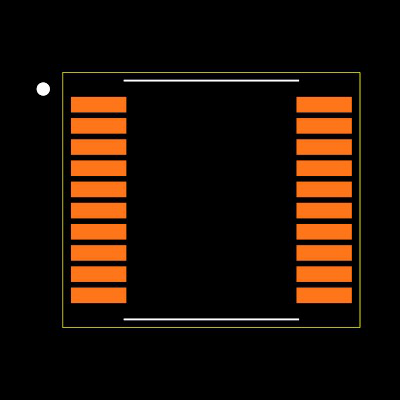 MAX1202BCAP+ Footprint