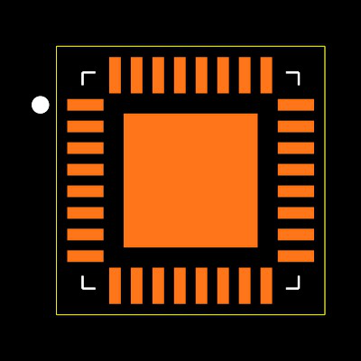 MAX12900AATJ+ Footprint