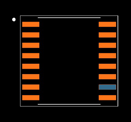 MAX12931BAWE+ Footprint