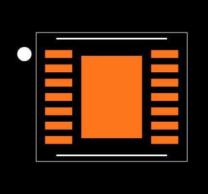 MAX13042EETD+T Footprint