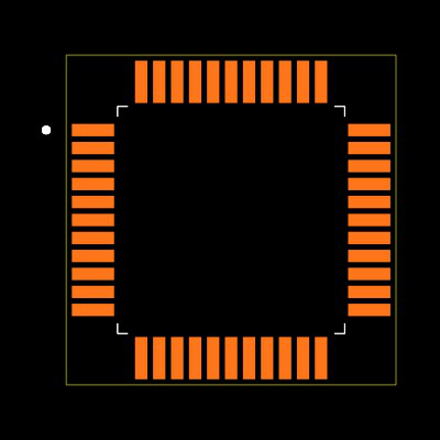 MAX131CMH+D Footprint