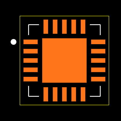 MAX1377ATP+ Footprint