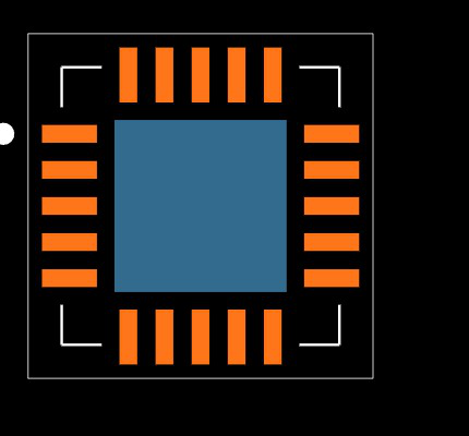 MAX1383ATP+ Footprint