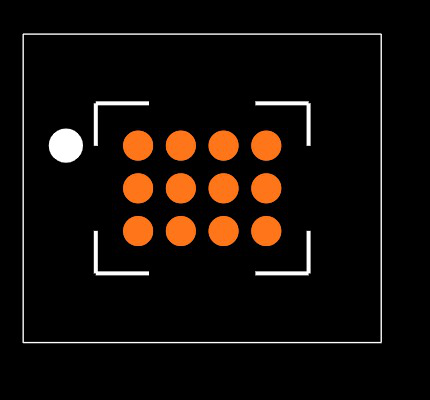 MAX14504EWC+T Footprint