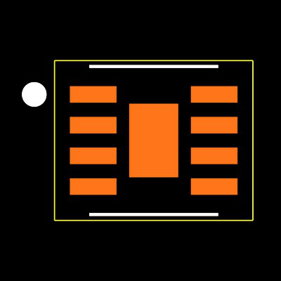 MAX14575ALETA+T Footprint