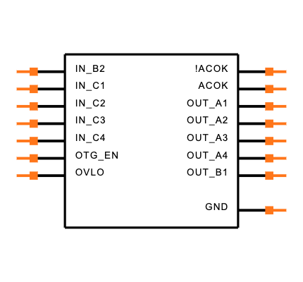 MAX14670EWL+T Symbol
