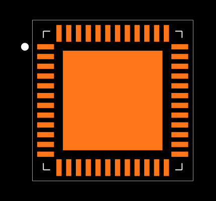 MAX14819ATM+T Footprint
