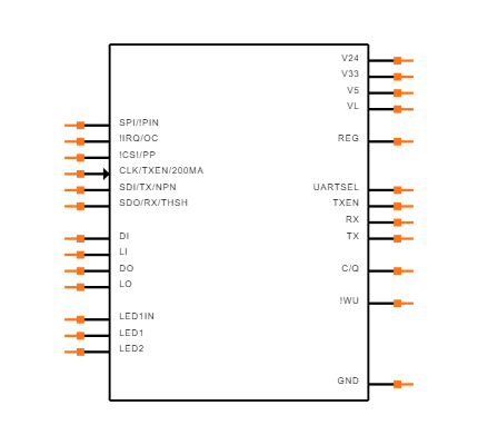 MAX14827AAWA+T Symbol