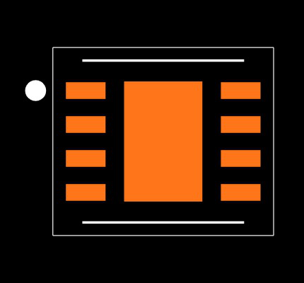 MAX14840EATA+T Footprint