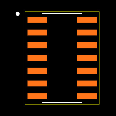 MAX1489EESD+T Footprint