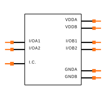 MAX14933ASE+T Symbol