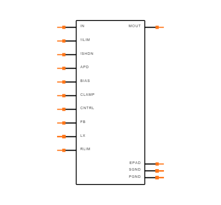 MAX15059AETE+T Symbol