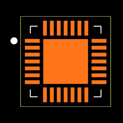 MAX16050ETI+T Footprint