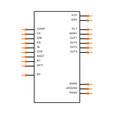 MAX16814AUP+T Symbol