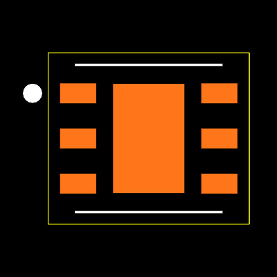 MAX16819ATT+T Footprint