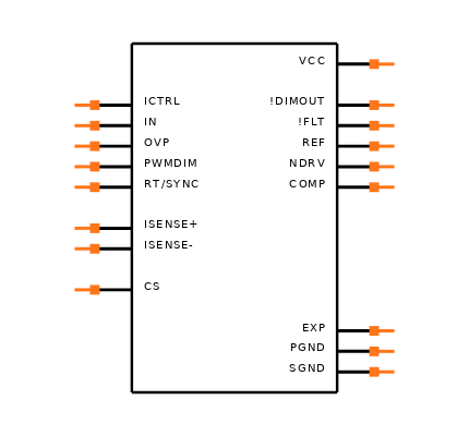 MAX16833BAUE+T Symbol