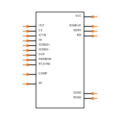 MAX16833DAUE+ Symbol