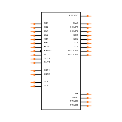 MAX17232ETIR+ Symbol