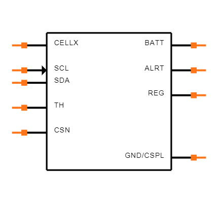 MAX17261MEWL+T Symbol
