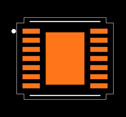 MAX17263LETD+T Footprint