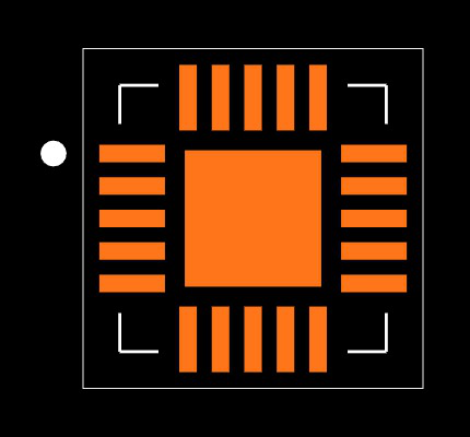 MAX17503ATP+T Footprint