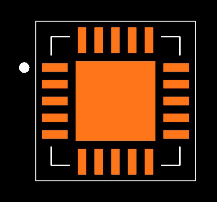MAX17504SATP+T Footprint
