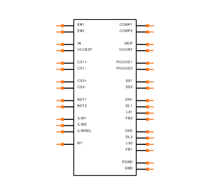 MAX17559ACJ+ Symbol