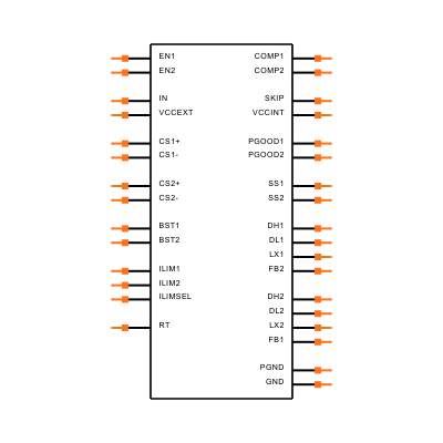MAX17559ACJ+T Symbol