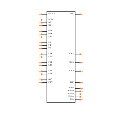 MAX17673ATI+ Symbol