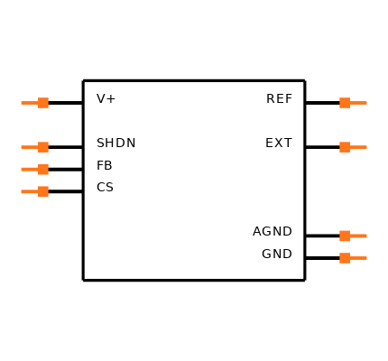 MAX1771CPA+ Symbol