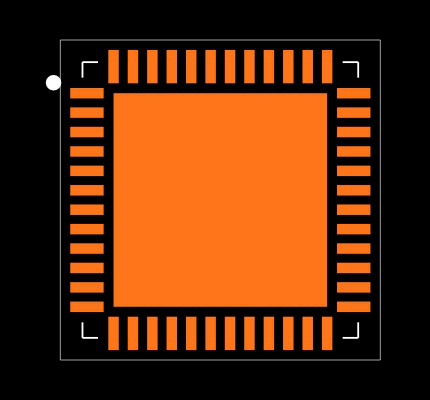 MAX19516ETM+T Footprint