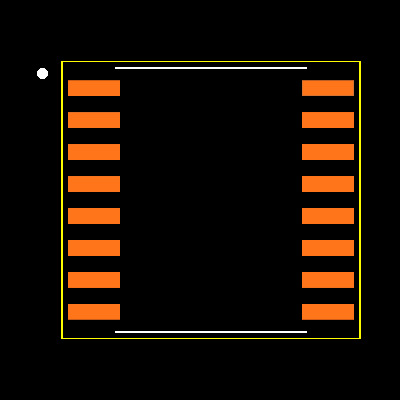 MAX202EEWE+T Footprint
