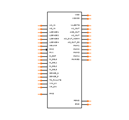 MAX20751EKX+T Symbol