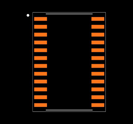 MAX208CWG+ Footprint