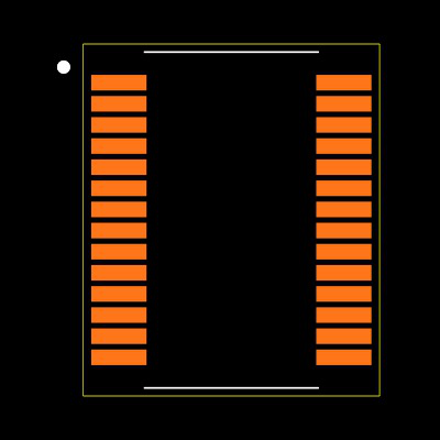 MAX211ECAI+ Footprint
