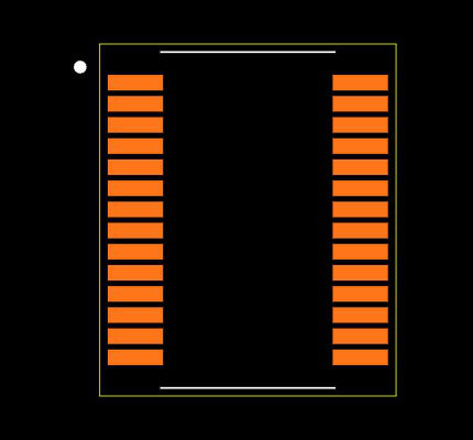 MAX213CAI+T Footprint