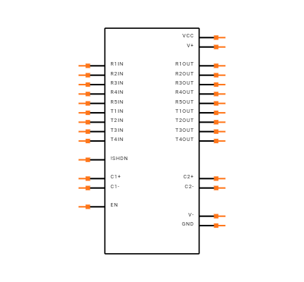 MAX213CAI+T Symbol