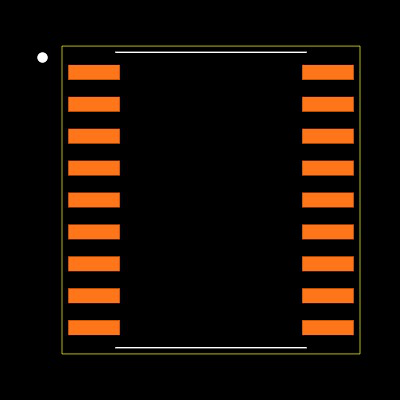 MAX242CWN+ Footprint