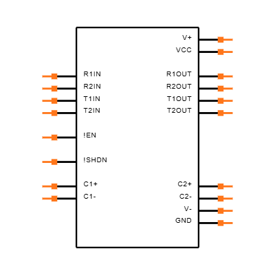 MAX242CWN+ Symbol