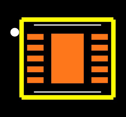 MAX2670GTB+ Footprint
