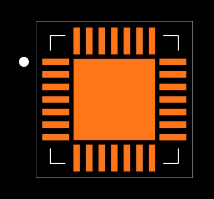 MAX2900ETI+T Footprint