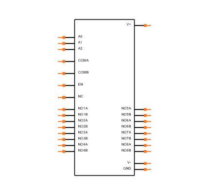 MAX307EWI+ Symbol