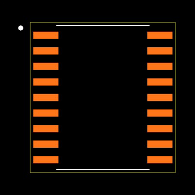 MAX311CWN+ Footprint