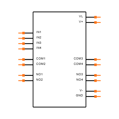 MAX313ESE+T Symbol