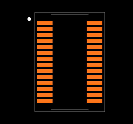 MAX3140CEI+ Footprint